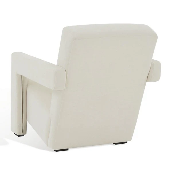 Safavieh Taylor Modern Velvet Acc Chair - Ivory - Image 4