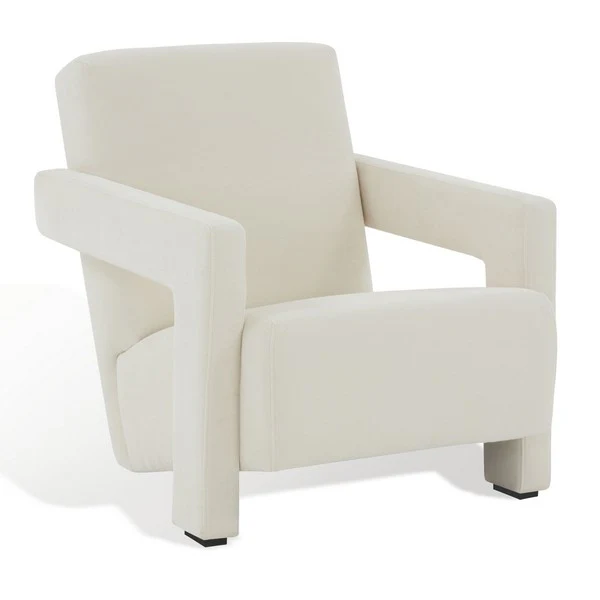 Safavieh Taylor Modern Velvet Acc Chair - Ivory - Image 5
