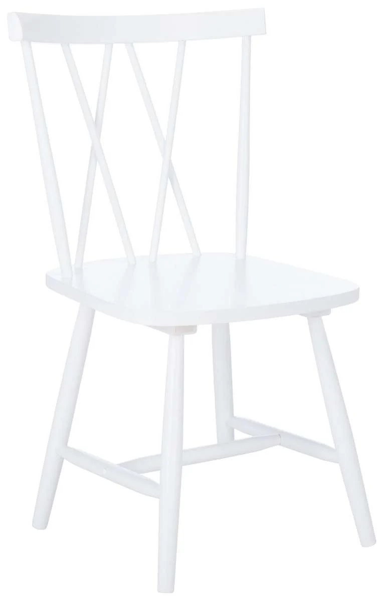 Safavieh Tayten Spindle Back Dining Chair Set Of 2 - White - Image 2