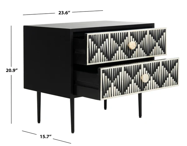 Safavieh Tessie Bone Inlay Nightstand - Assorted - Image 4