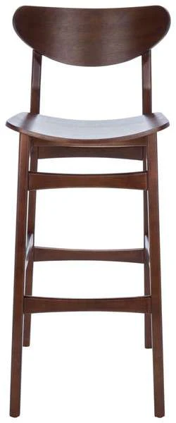 Safavieh Thaxton Bar Stool Set Of 2 - Walnut - Image 2