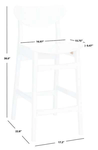 Safavieh Thaxton Counter Stool - White - Image 4