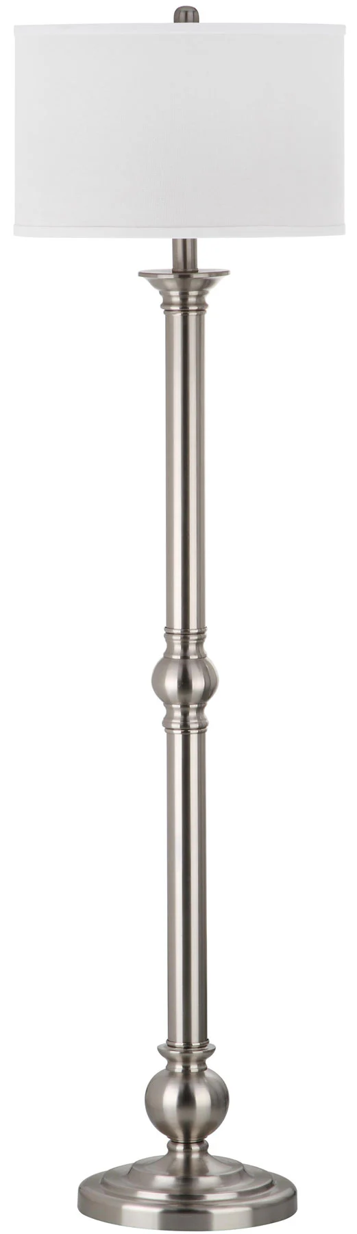 Safavieh Theo 60-Inch H Floor Lamp - Nickel - Image 2