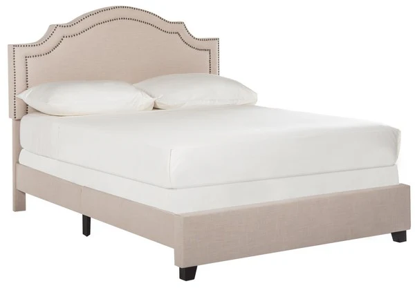 Safavieh Theron Bed Full Size - Light Beige - Image 2