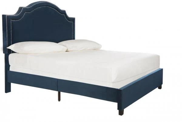 Safavieh Theron Bed Queen Size - Navy - Image 2