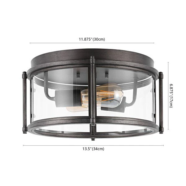 Safavieh Tiller Flush Mount - Antique Gold - Image 3