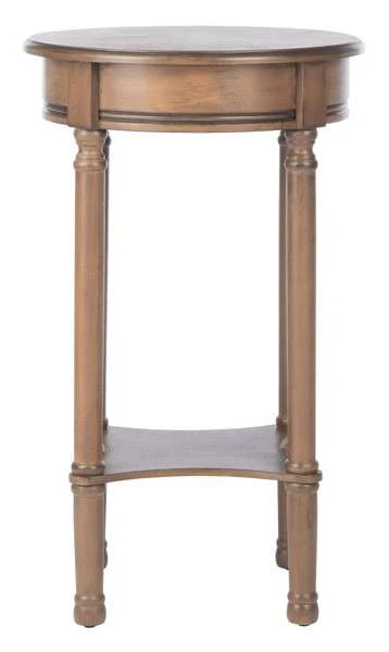 Safavieh Tinsley Round Accent Table - Brown - Image 2
