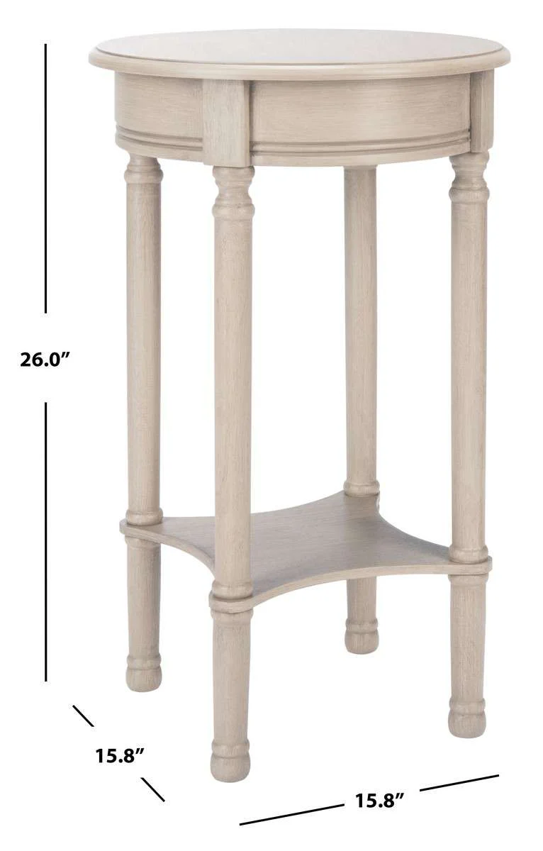 Safavieh Tinsley Round Accent Table - Greige - Image 4