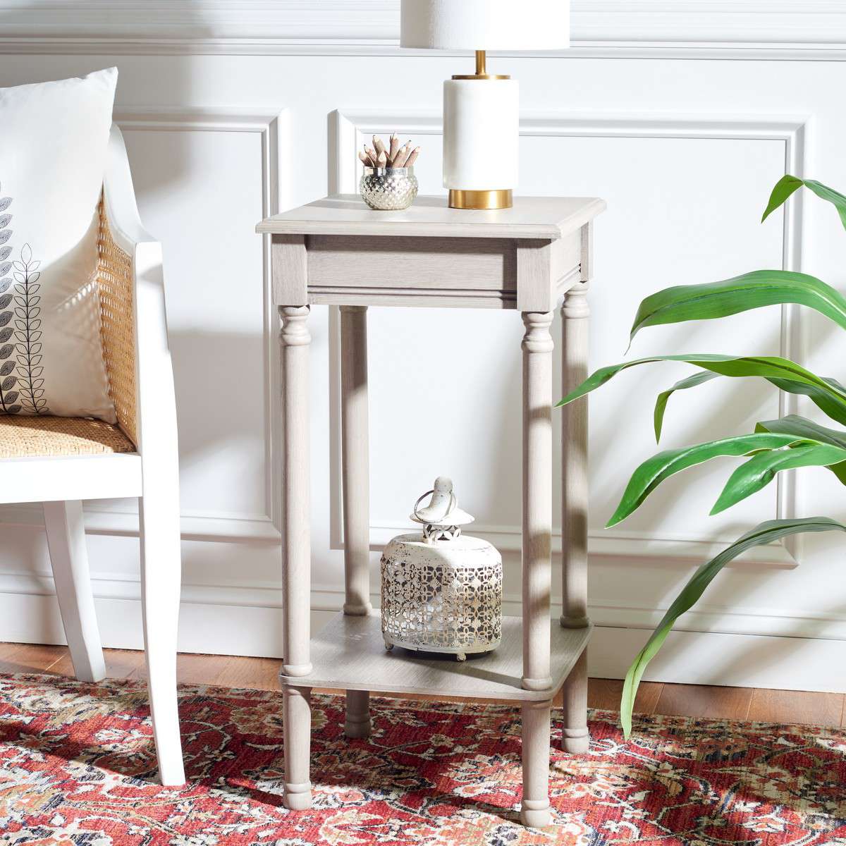 Safavieh Tinsley Square Accent Table - Greige - Image 4