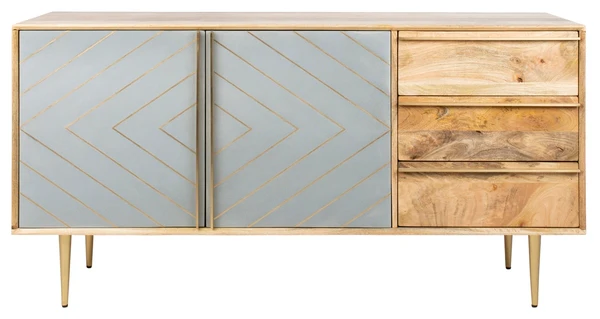 Safavieh Titan Inlayed Cement Sideboard - Natural - Image 2