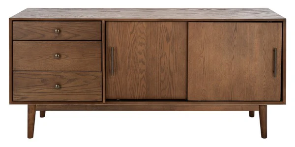Safavieh Tomas Mid-Century Media Stand - Medium Oak - Image 2