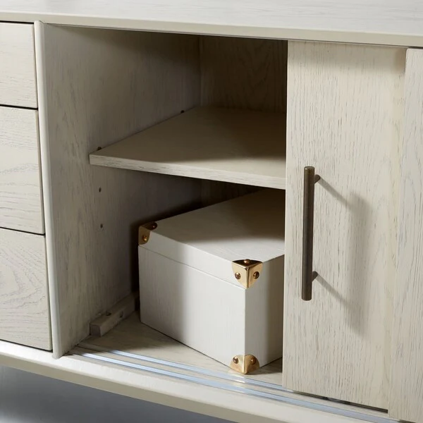 Safavieh Tomas Mid-Century Media Stand - White Washed - Image 5