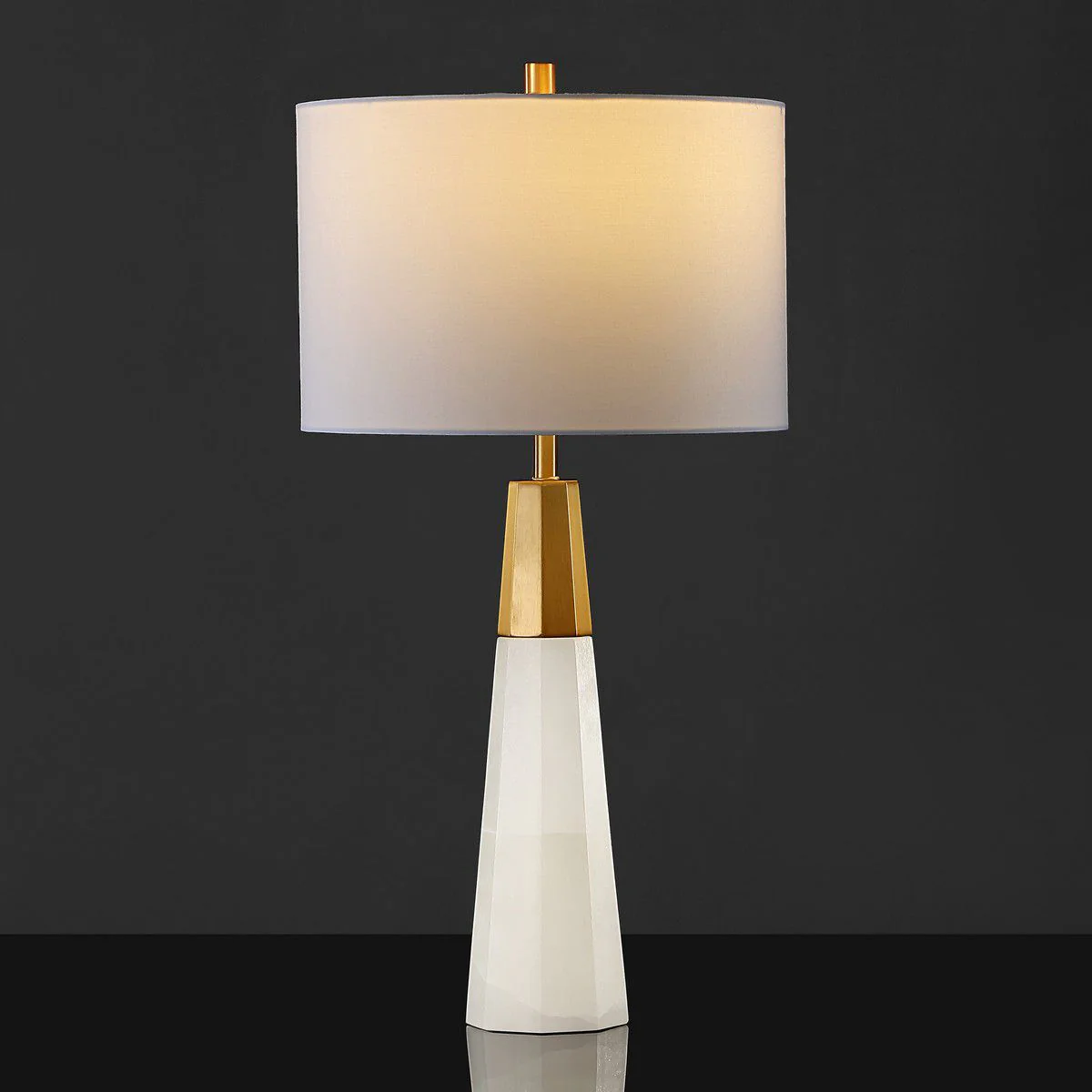 Safavieh Toto Alabaster Table Lamp - White - Image 2