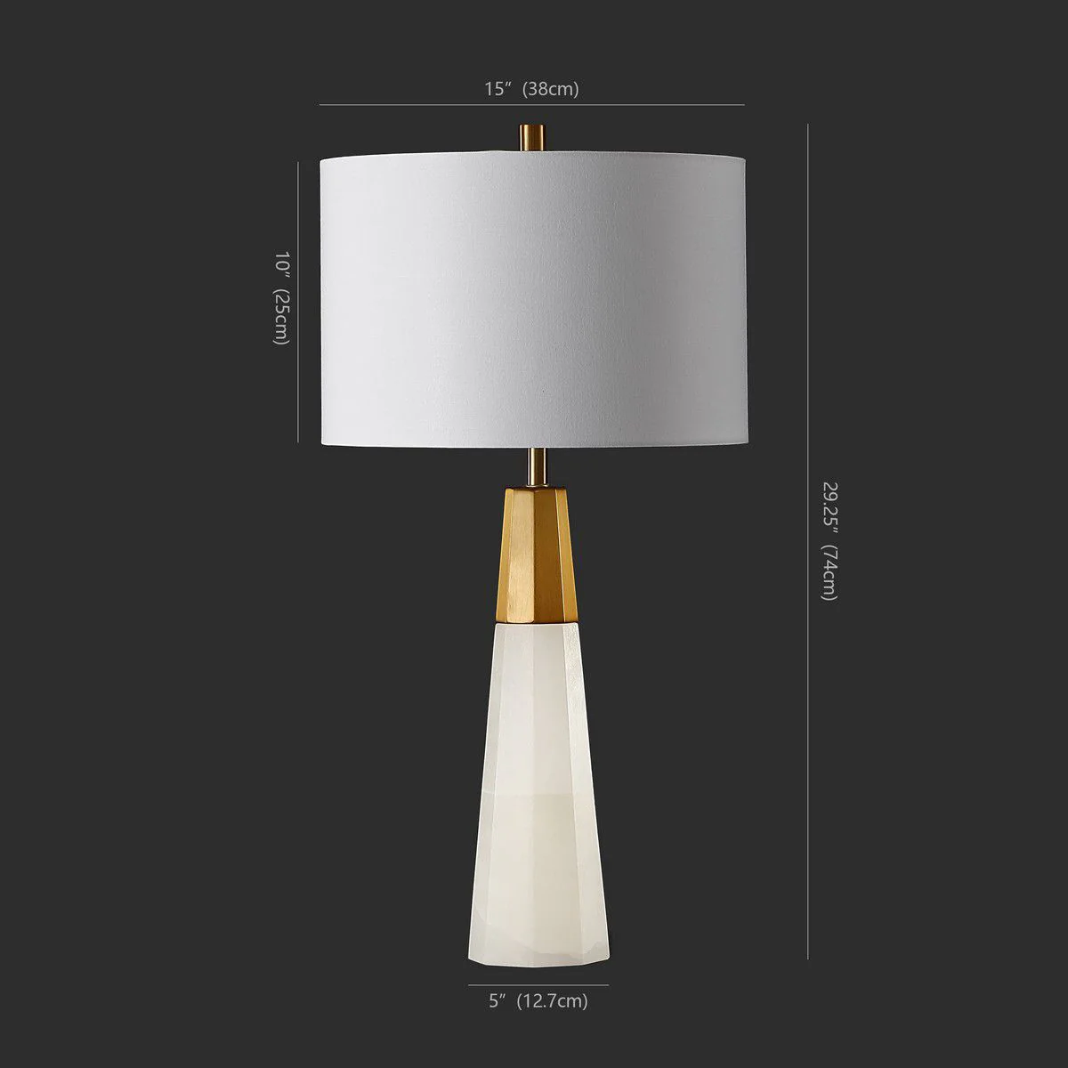 Safavieh Toto Alabaster Table Lamp - White - Image 3