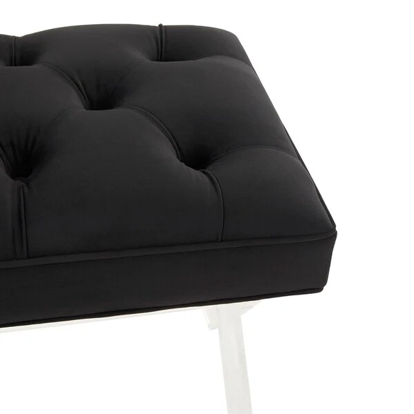 Safavieh Tourmaline Acrylic Bench - Black - Image 4