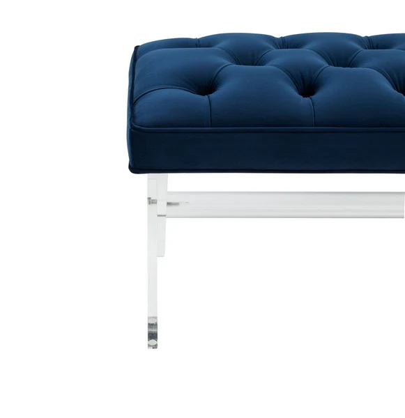 Safavieh Tourmaline Acrylic Bench - Navy - Image 4