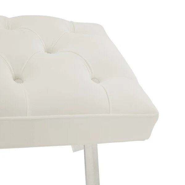 Safavieh Tourmaline Acrylic Bench - White - Image 5