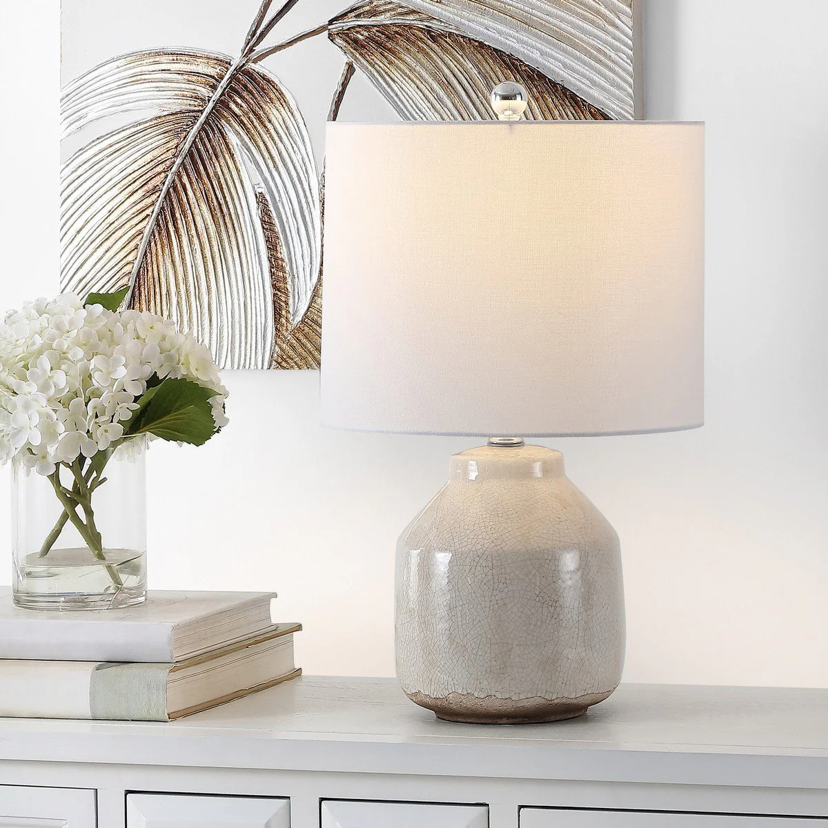 Safavieh Traken Table Lamp - Antique White - Image 3