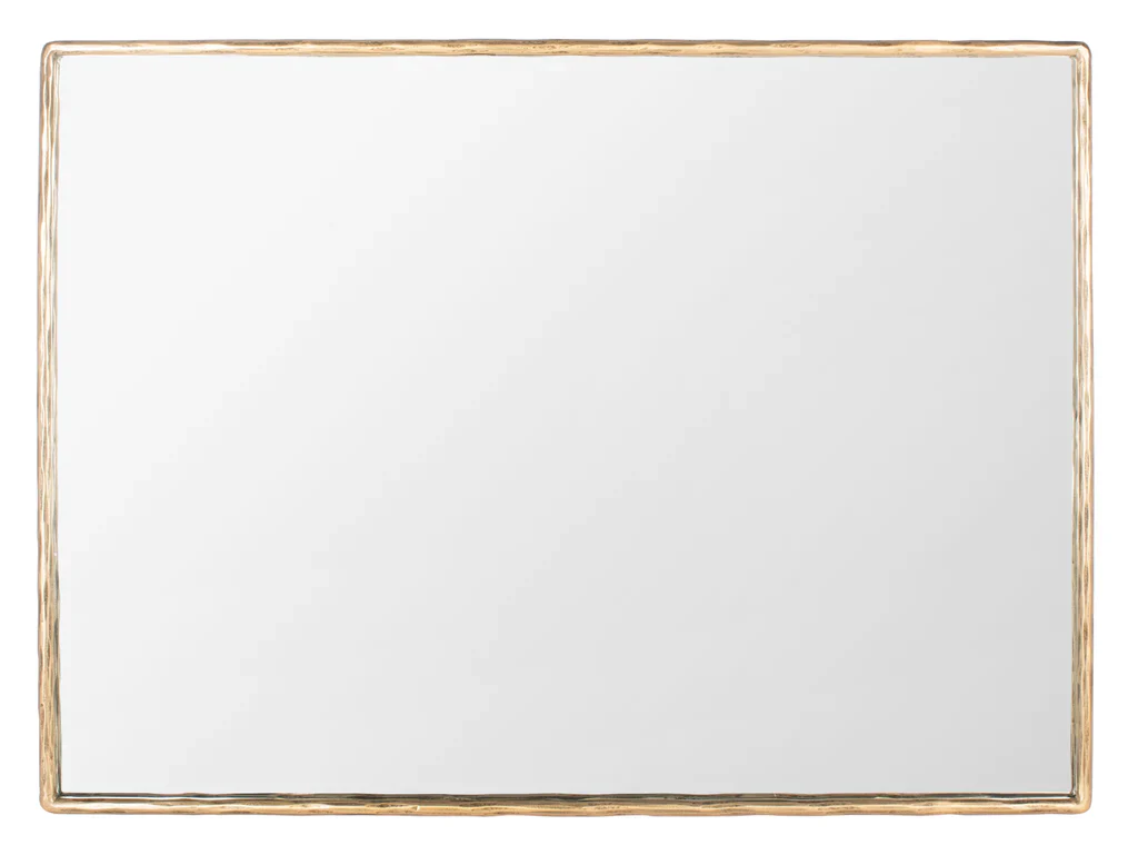 Safavieh Trish Large Rectangle Mirror - Brass - Image 2