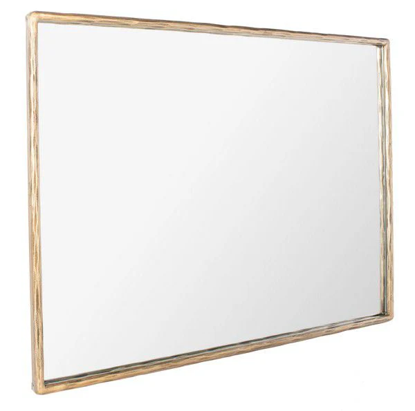 Safavieh Trish Small Rectangle Mirror - Brass - Image 2