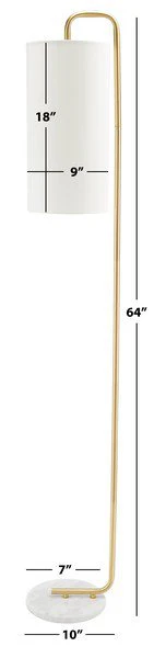 Safavieh Troilus Floor Lamp - White - Image 3