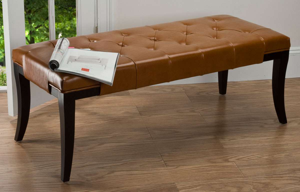 Safavieh Tyler Bench - Saddle - Image 4
