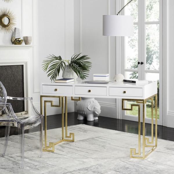 Safavieh Valeria Writing Desk - White - Image 5