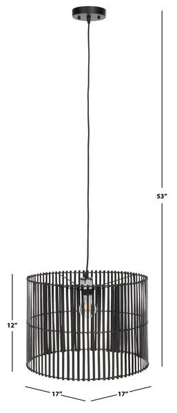 Safavieh Valley Pendant - Black - Image 3