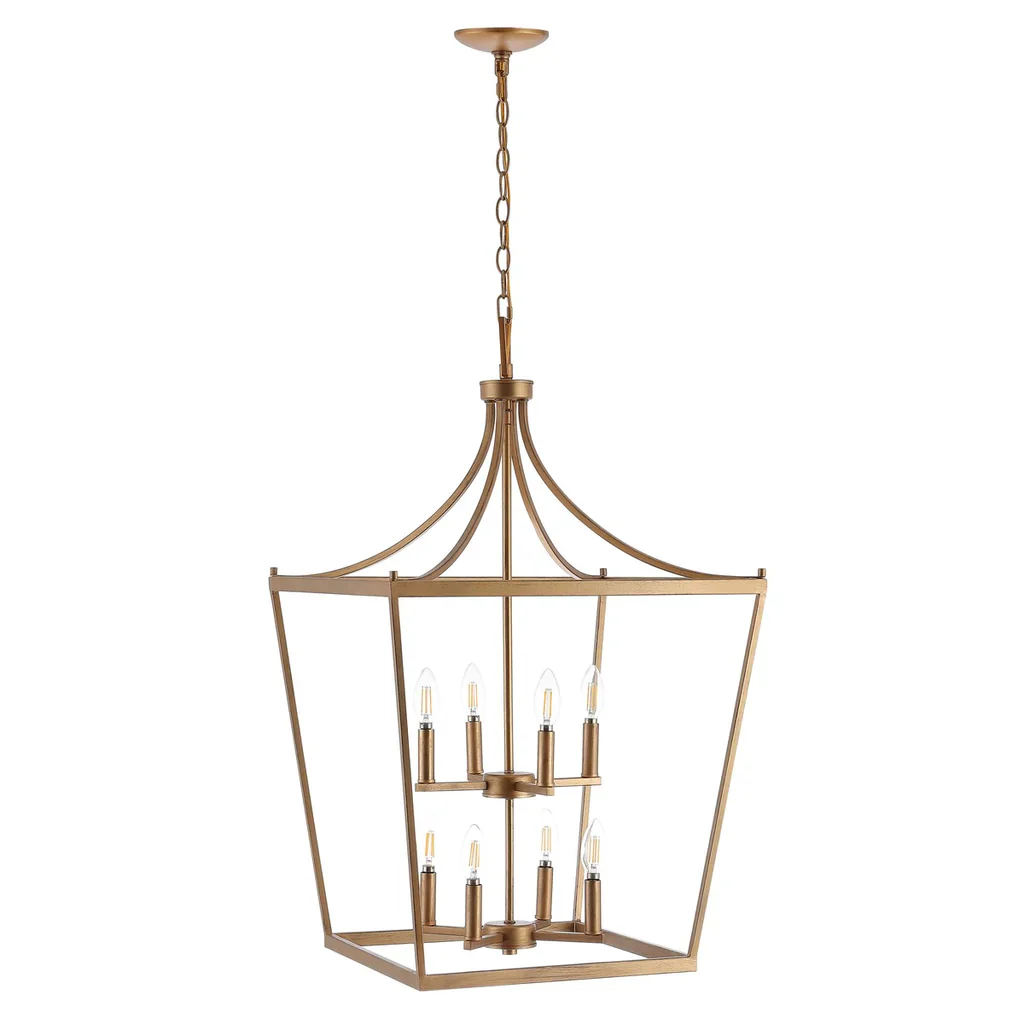 Safavieh Vallor 8Lt Pendant - Gold Painted - Image 2