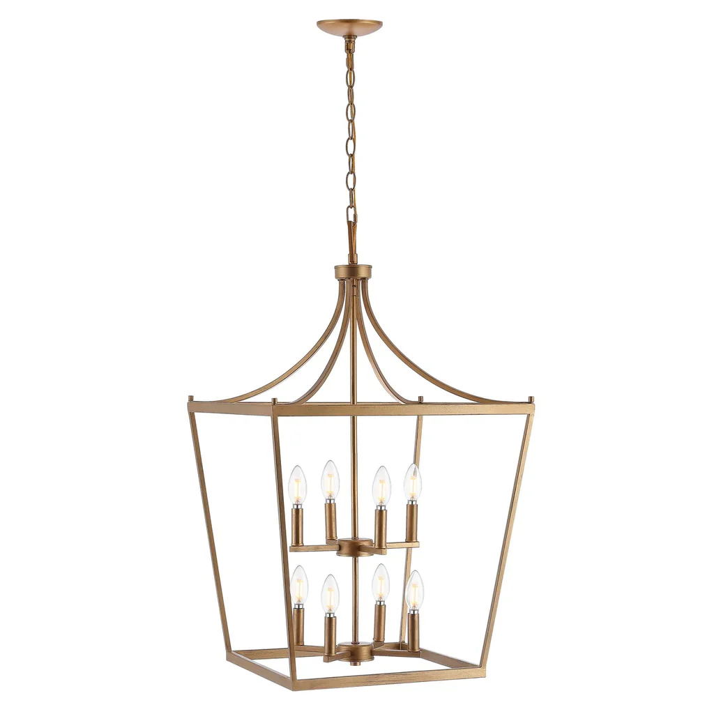 Safavieh Vallor 8Lt Pendant - Gold Painted - Image 3