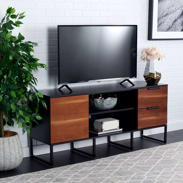 Safavieh Vance 1 Door 2 Drawer 2 Shelf Media Stand - Brown - Image 4
