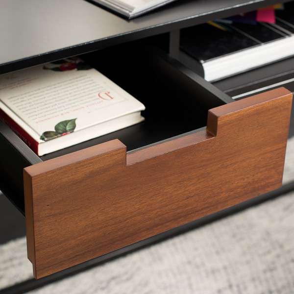 Safavieh Vance 2 Drawer 1 Shelf Desk - Brown - Image 2