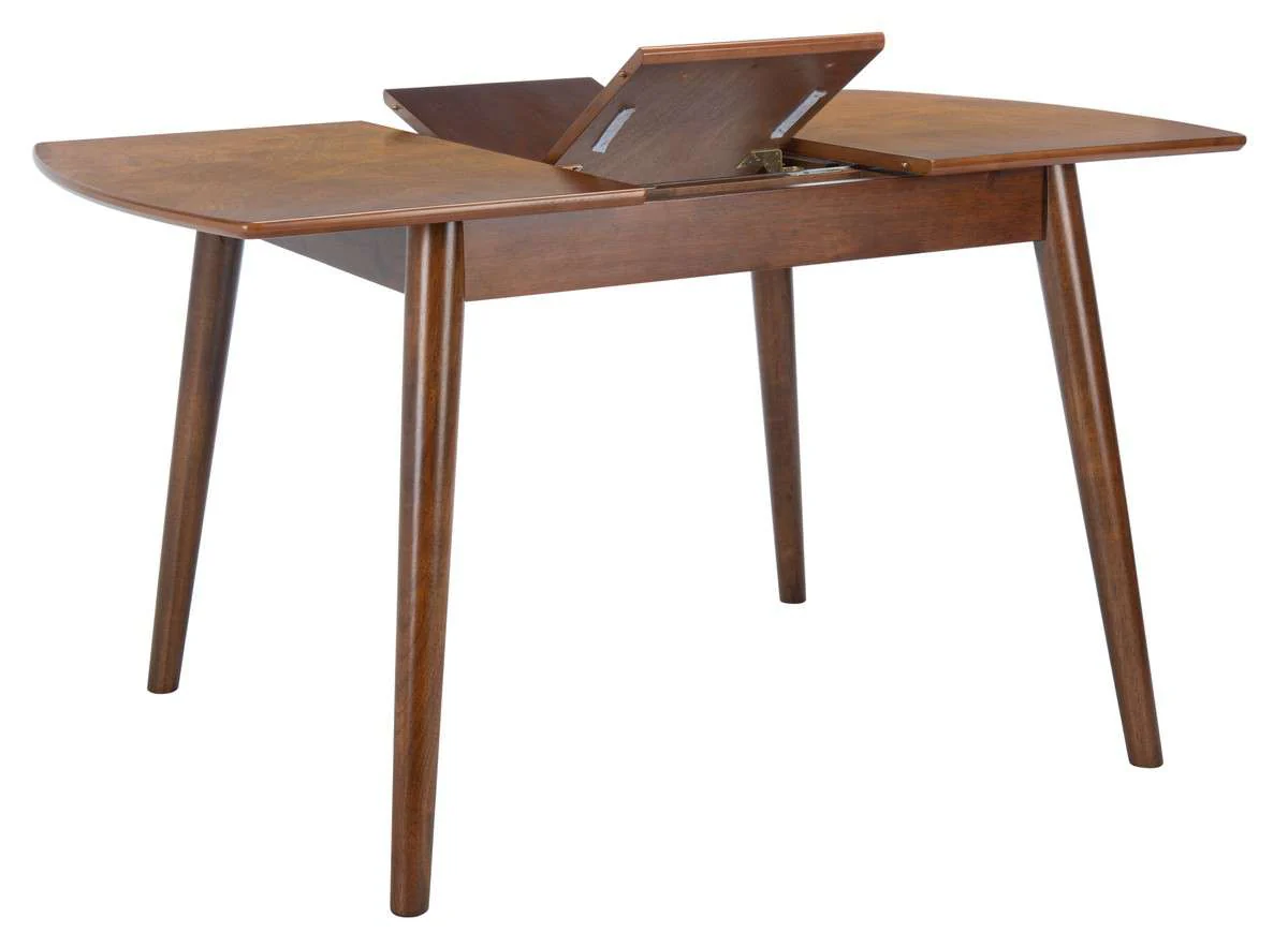 Safavieh Varda Manual Extension Dining Table - Walnut - Image 2