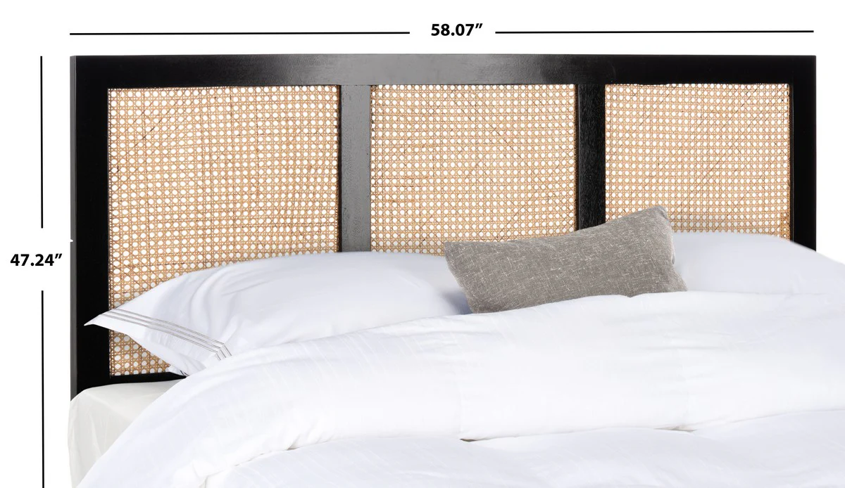 Safavieh Vienna Cane Headboard Full Size - Black - Image 4