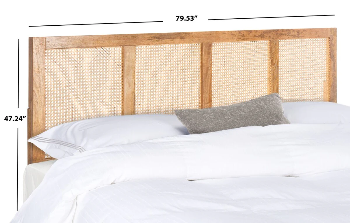 Safavieh Vienna Cane Headboard King Size - Natural - Image 4