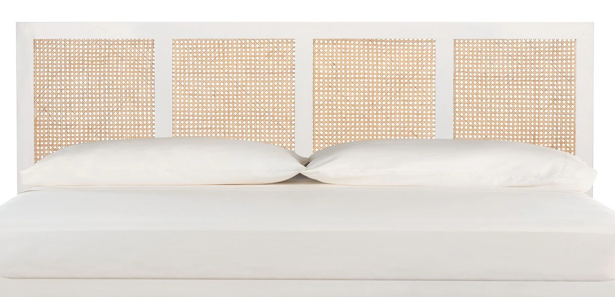Safavieh Vienna Cane Headboard King Size - White - Image 2