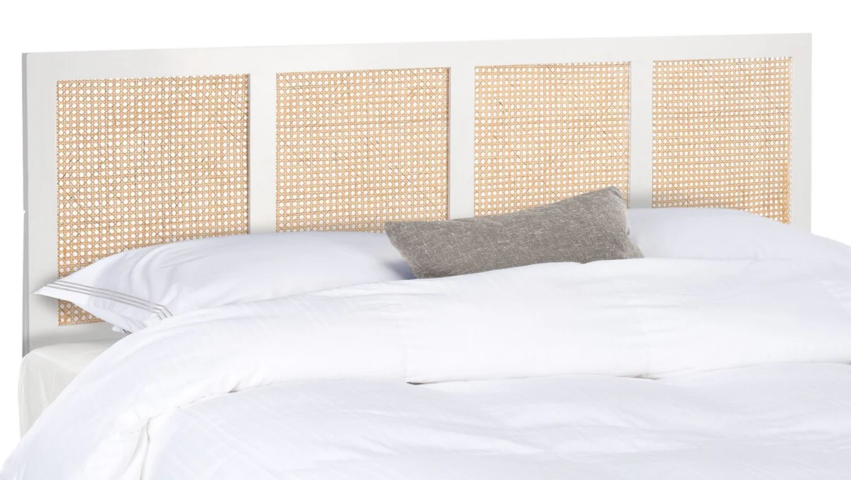 Safavieh Vienna Cane Headboard King Size - White - Image 3