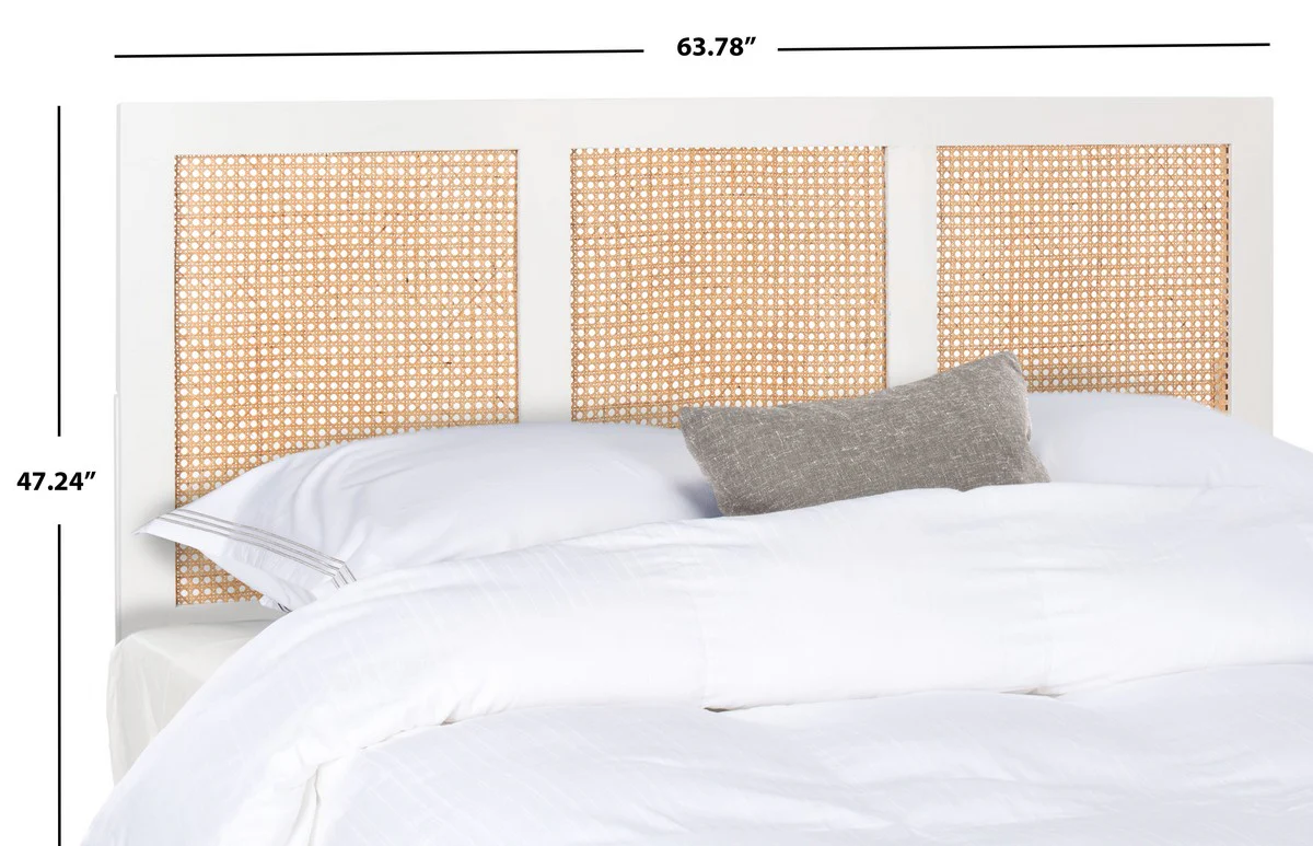 Safavieh Vienna Cane Headboard Queen Size - White - Image 3