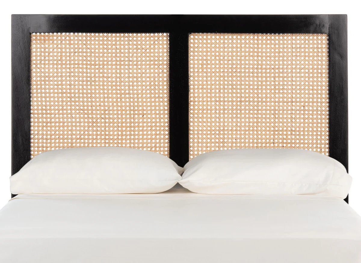 Safavieh Vienna Cane Headboard Twin Size - Black - Image 2