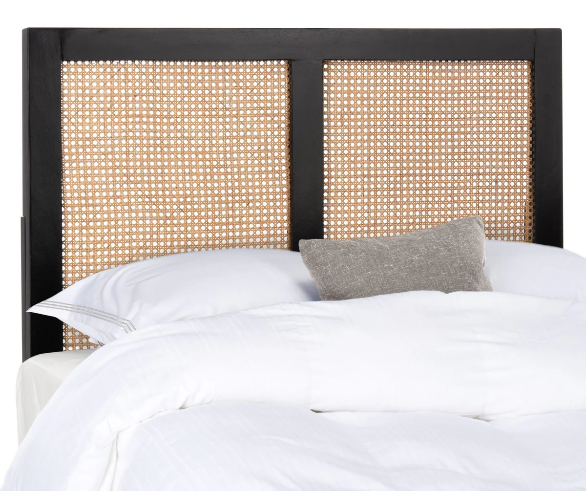 Safavieh Vienna Cane Headboard Twin Size - Black - Image 3
