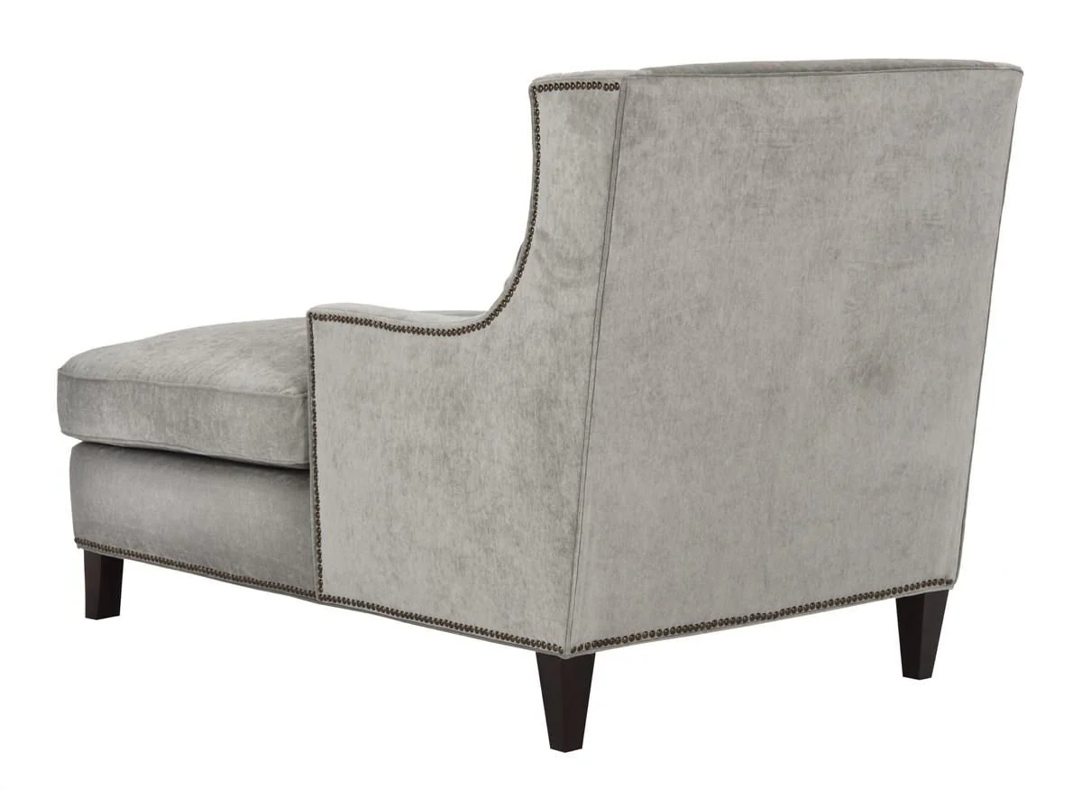 Safavieh Vitali Studded Chaise - Gray - Image 5