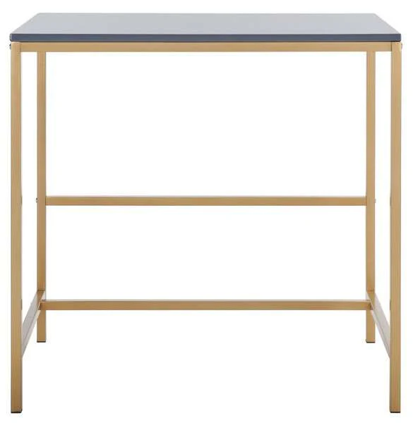 Safavieh Viv Glossy Wooden Desk - Light Gray - Image 2