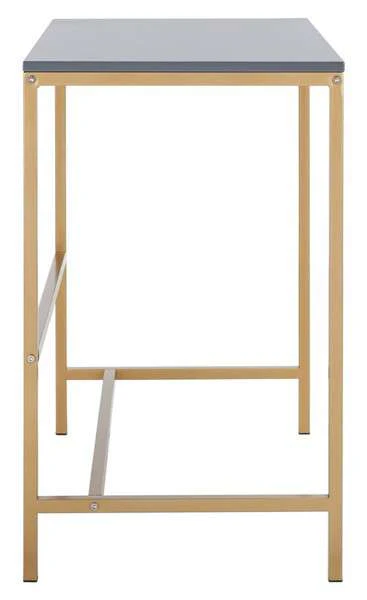 Safavieh Viv Glossy Wooden Desk - Light Gray - Image 3