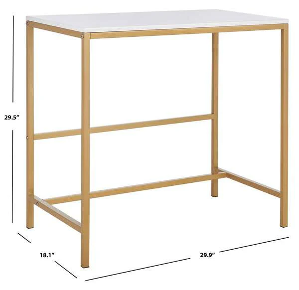 Safavieh Viv Glossy Wooden Desk - White Top - Image 4