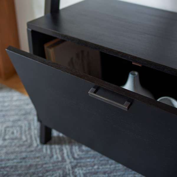 Safavieh Vlad 3 Shelf 1 Door Etagere - Black - Image 2