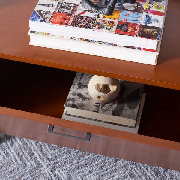 Safavieh Vlad 3 Shelf 1 Door Etagere - Honey Brown - Image 2