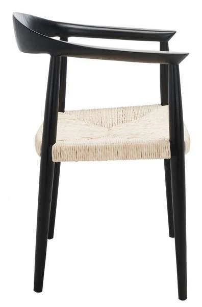 Safavieh Volta Foc Twist Accent Chair - Black Sungkai - Image 2