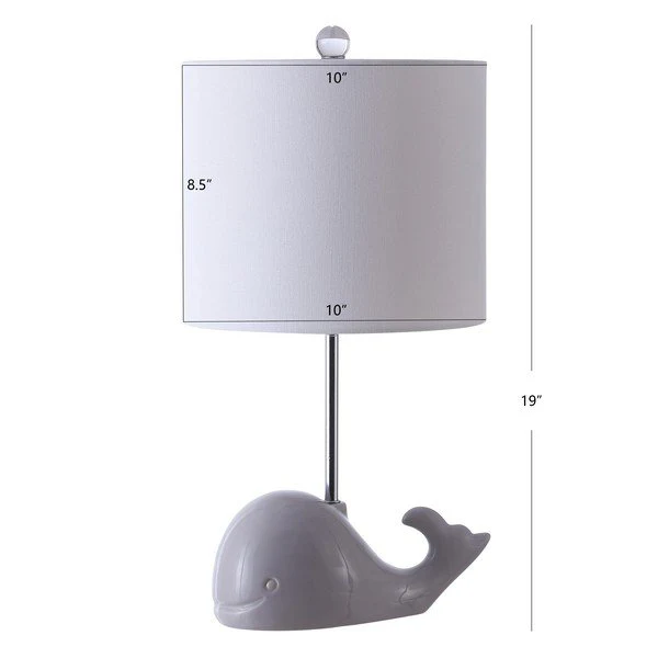 Safavieh Walter Whale Lamp - Grey - Image 3