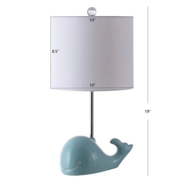 Safavieh Walter Whale Lamp - Seafoam - Image 3