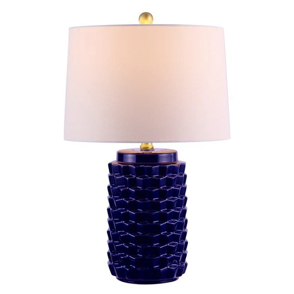 Safavieh Weldon Ceramic Table Lamp - Navy - Image 2